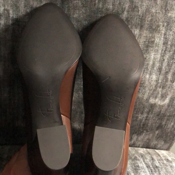 Franco Sarto Brown Leather Booties W9 - Picture 10 of 12